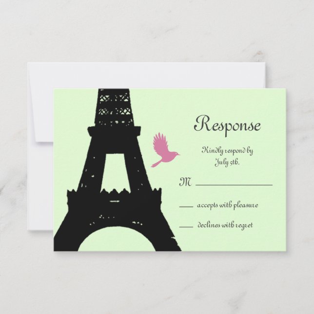 Love Birds RSVP (green) (Front)