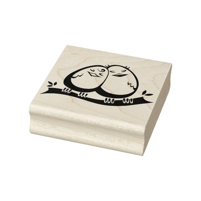 Love Birds Rubber Stamp (Stamp)