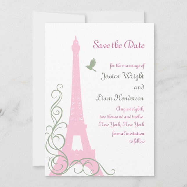 Love Birds Save the Date (Front)
