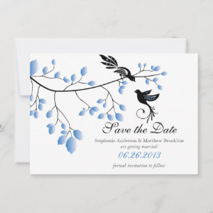 Love Birds Save the Date Wedding Announcement