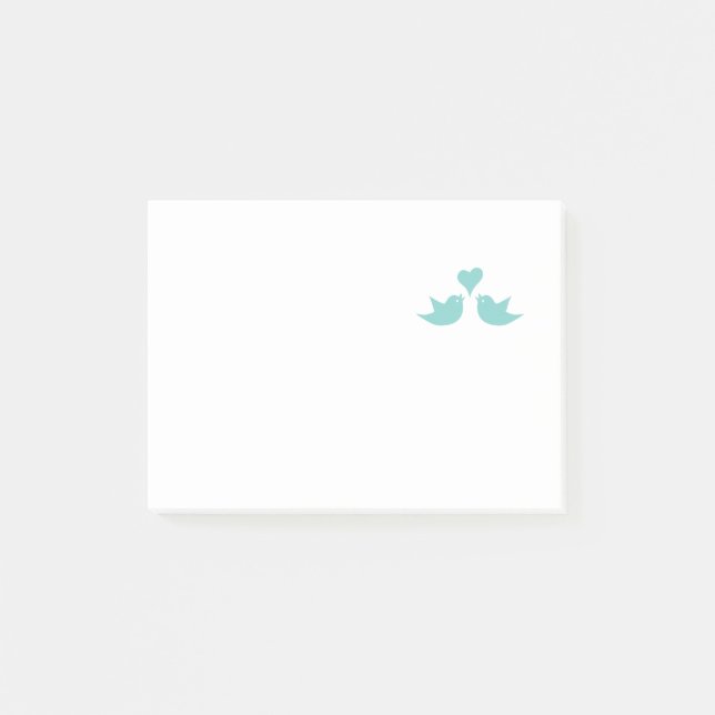 Love Birds Singing from the Heart Post-it Notes (Front)