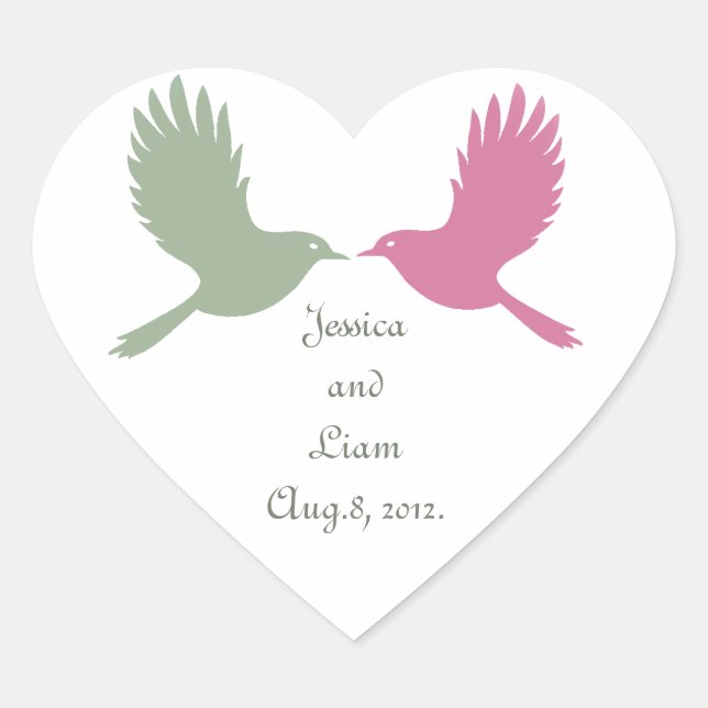 Love Birds Sticker (Front)