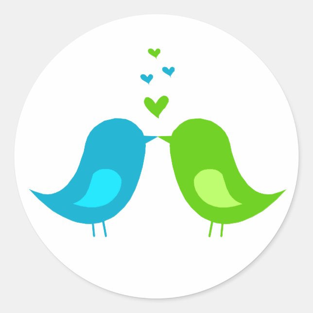 Love Birds Sticker (Front)