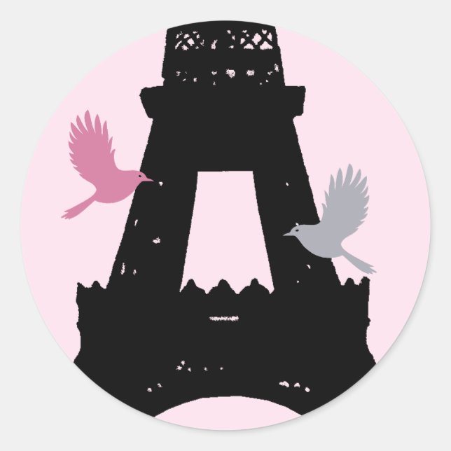 Love Birds Sticker (pink) (Front)