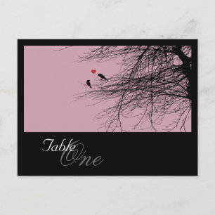 Love Birds, table setting postcard