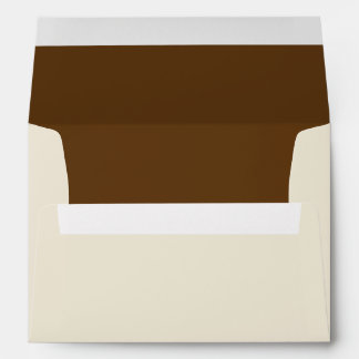 Love Birds Tan/Brown Wedding Envelope