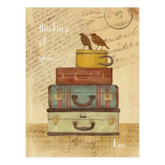 Love Birds Thinking of You Postcard