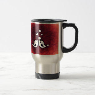 Love birds travel mug