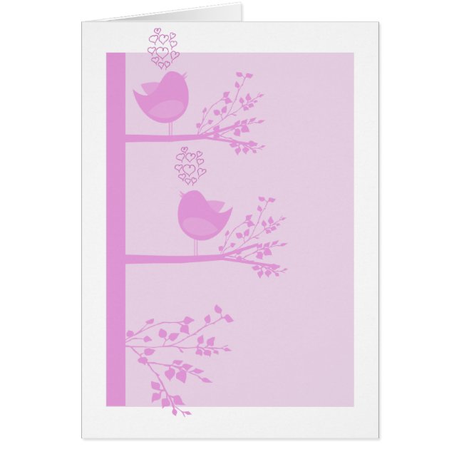 Love Birds Valentine's Day Card (Front)