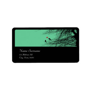 Love Birds, wedding address labels