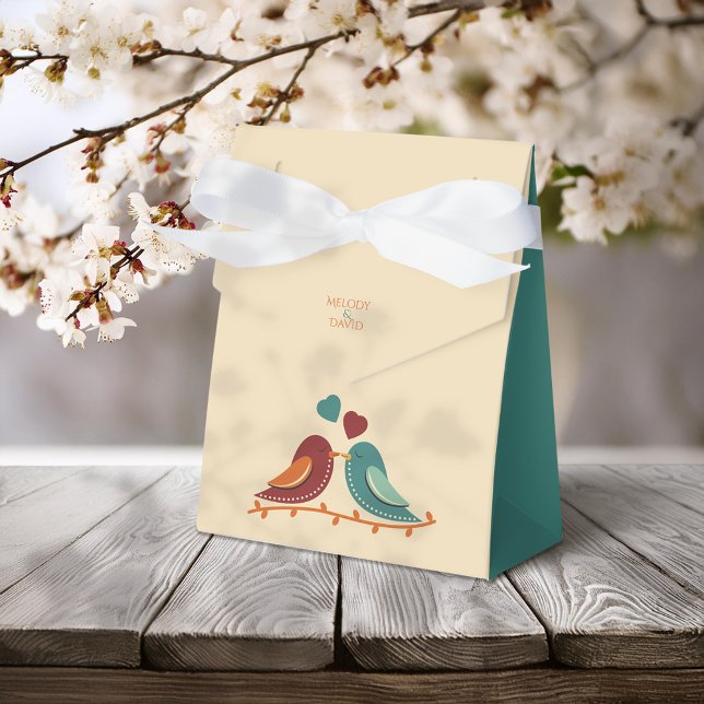 Love Birds Wedding Favor Box (Creator Uploaded)