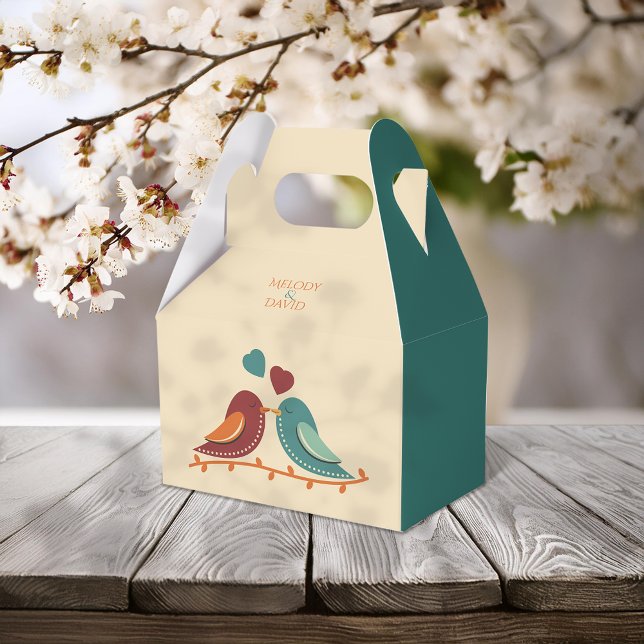 Love Birds Wedding Favor Box (Creator Uploaded)