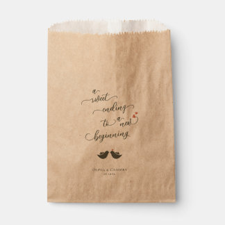 Love Birds Wedding Favour Bag