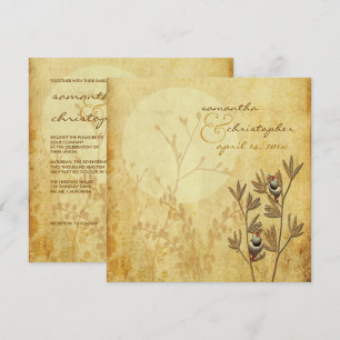Love birds+wedding Invitations