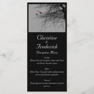 Love Birds, wedding menu and program