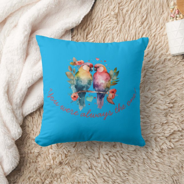 Love Birds. You were always the ONE! Throw Pillow (Blanket)