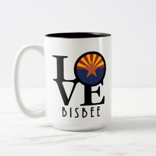 LOVE Bisbee Arizona 15oz Two-Tone Coffee Mug