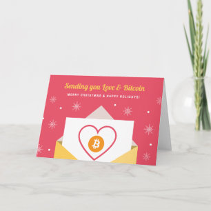 Love Bitcoin Holiday Christmas Crypto Gift Card