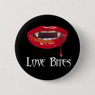 Love Bites 2 Inch Round Button