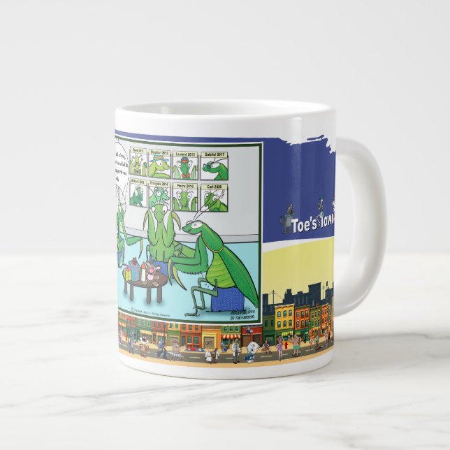 Love Bites… Literally | Dry Logic Humor Large Coffee Mug (Front Right)
