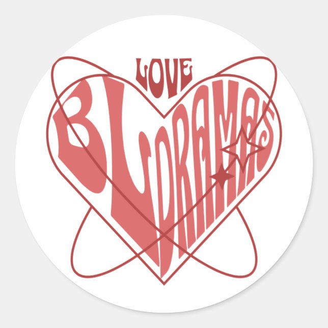 Love Bl dramas Classic Round Sticker (Front)