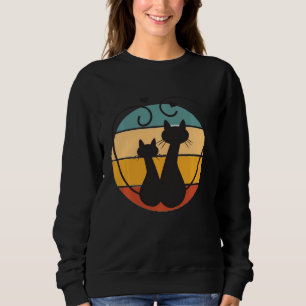 Love Black Cat Women Cats Lovers Tee For Kids Gir