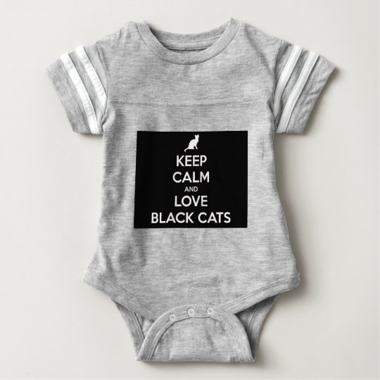 Love Black Cats Baby Bodysuit