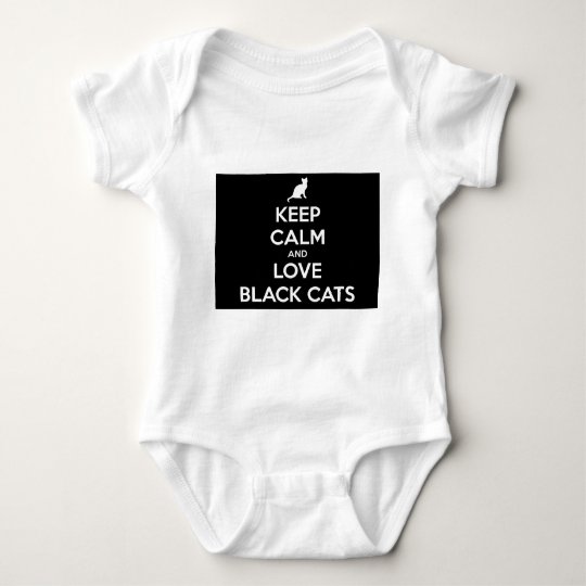 Love Black Cats Baby Bodysuit