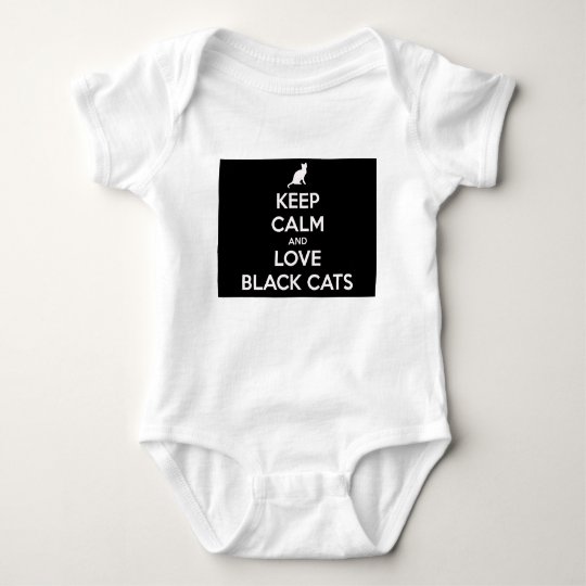 Love Black Cats Baby Bodysuit