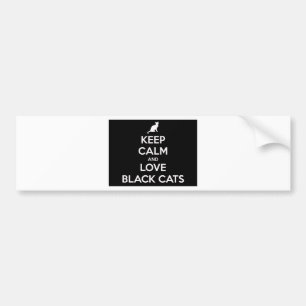 Love Black Cats Bumper Sticker