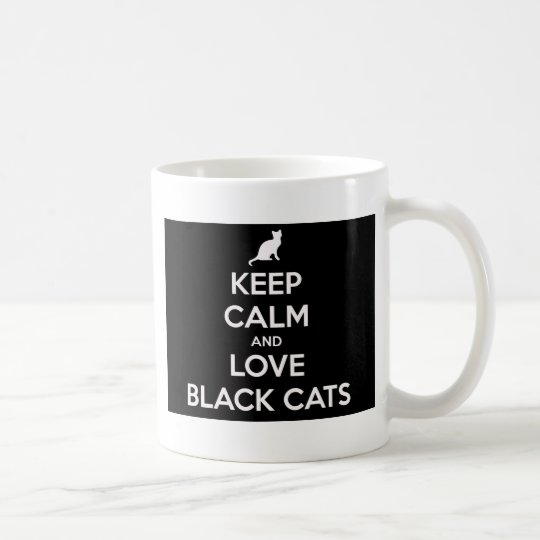 Love Black Cats Coffee Mug