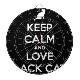 Love Black Cats Dartboard