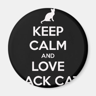 Love Black Cats Magnet