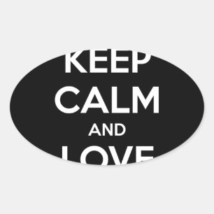 Love Black Cats Oval Sticker