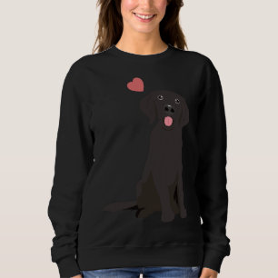 Love Black Goldador Golden Labrador Mix Sweatshirt