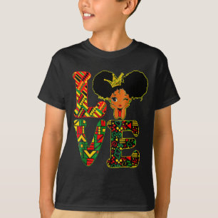 Love Black History Month Strong African Toddler Gi T-Shirt