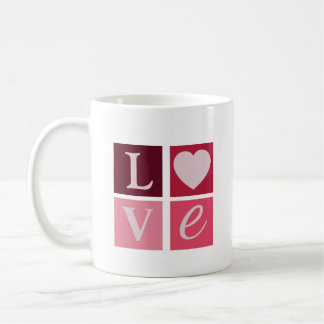 LOVE Block Heart Mug