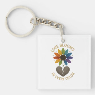 Love Blooms in Every Colour Keychain