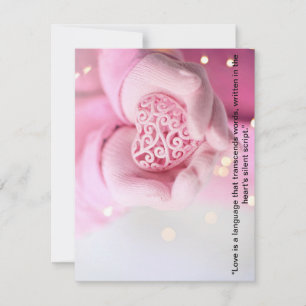 "Love Blooms: Modern Valentine'sday Holiday Card