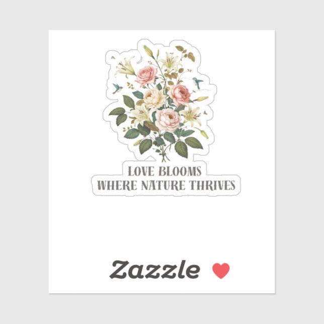 Love Blooms with Nature (Sheet)