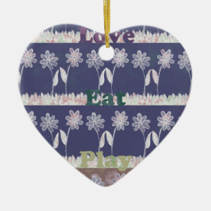 Love Blue Baby Shower colours Ceramic Ornament