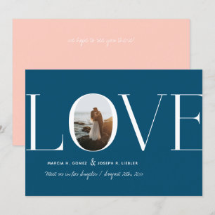 Love Blue Photo Save The Date