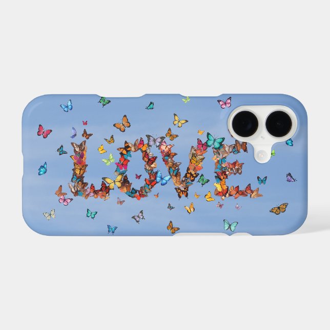 LOVE Blue Sky Butterflies | Inspirational Phone (Verso (Horizontal))