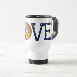 LOVE Blueberry Cake Doughnut Doughnut Junk Food Travel Mug