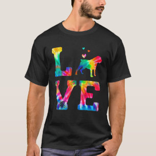 Love Boerboel Tie Dye Dog Mom Dad T-Shirt