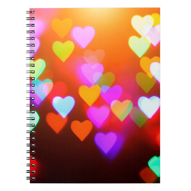 Love bokeh background notebook (Front)