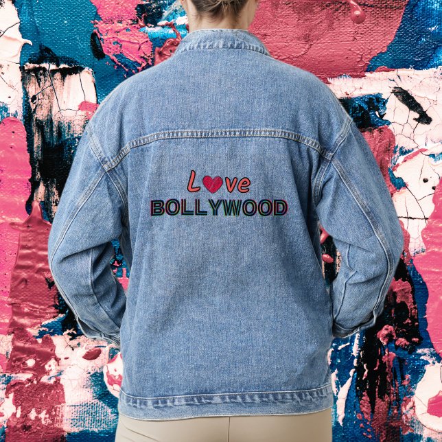 "LOVE BOLLYWOOD" INDIAN CINEMA APPRECIATION DENIM JACKET (Creator Uploaded)