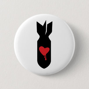 Love Bomber 2 Inch Round Button