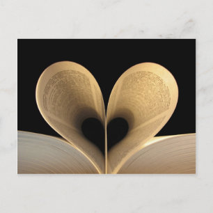 Love Book Reading Postcard