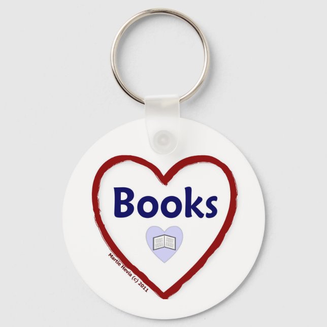 Love Books Keychain (Front)
